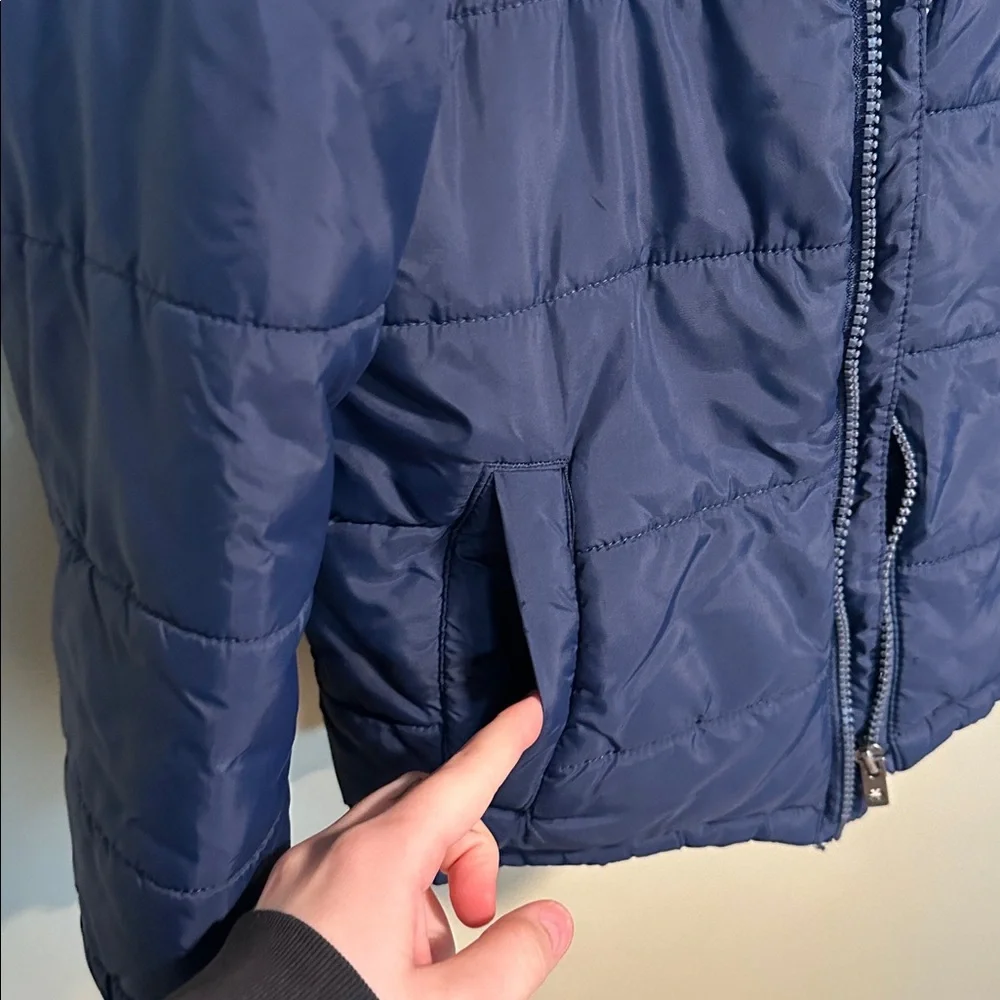 Lucky Brand Dark Blue Quilted Boys Coat Size 7